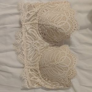 Victoria's Secret Lace Strapless Bra - 34DD